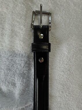 Hank’s Belts The Esquire Raised Size 50 Black Leather 1.25” Wide